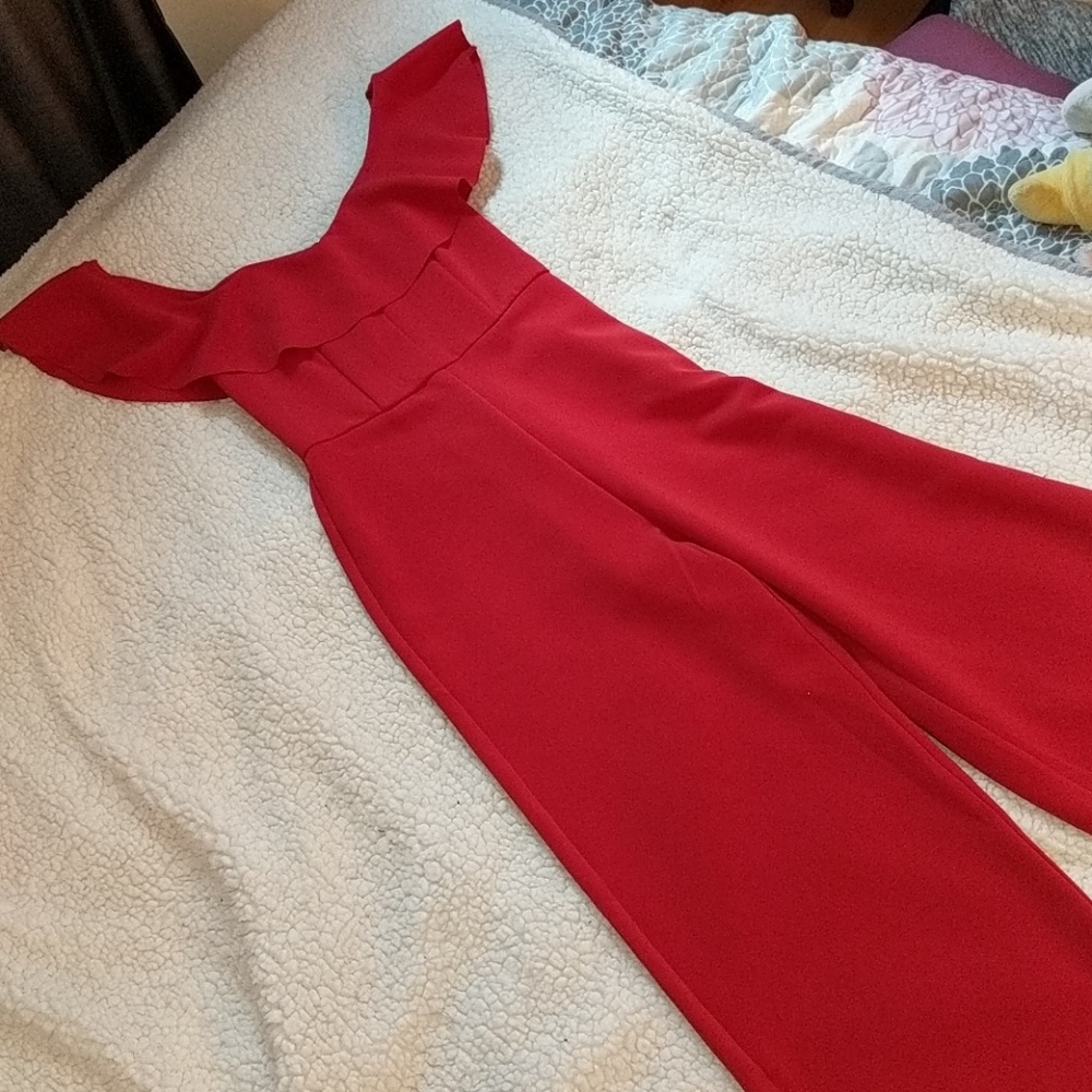 Red jumpsuit